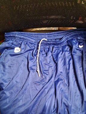 Nike Men's Royal Blue Athletic Shorts with Drawstring For The New York Giants